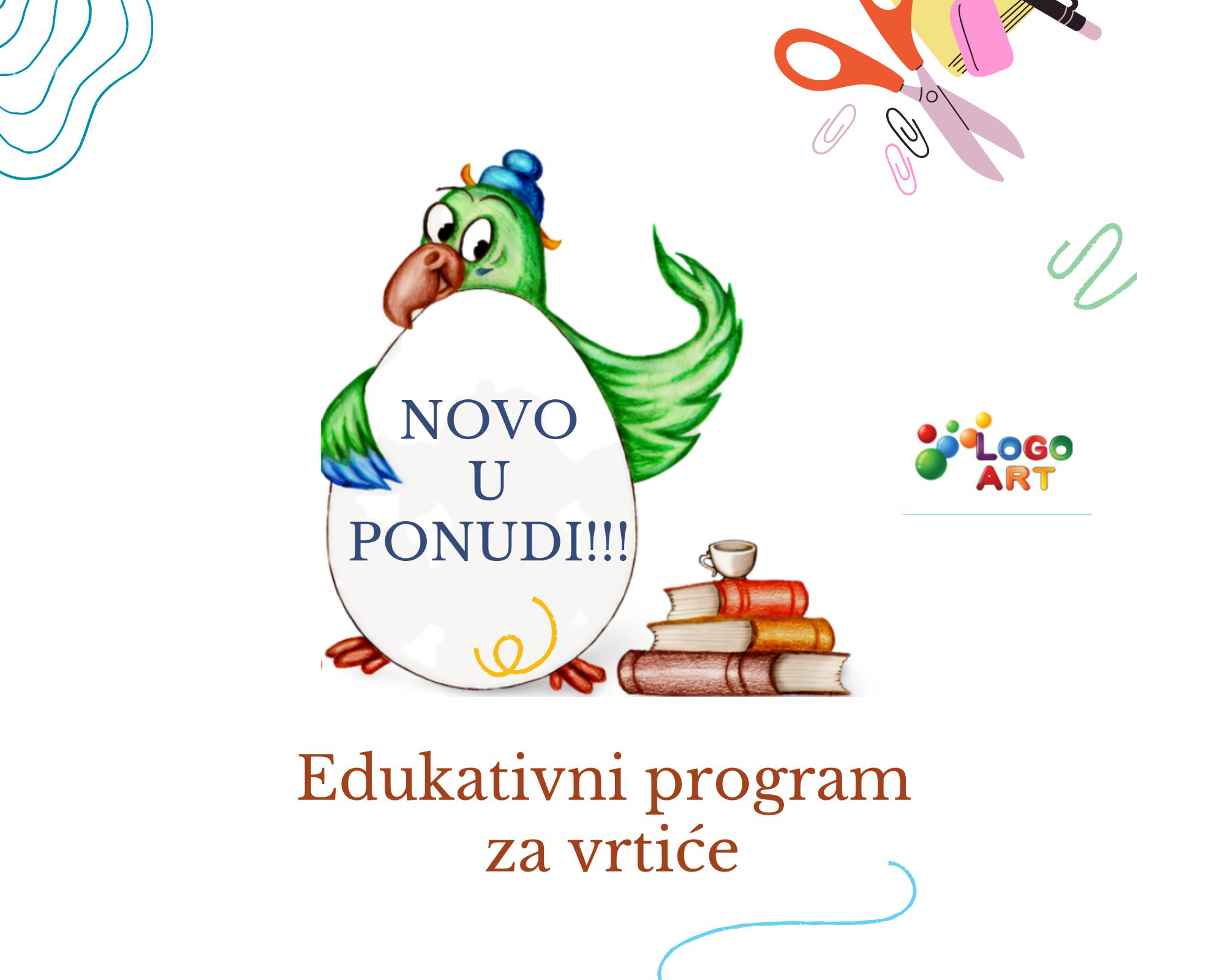 Novo! Edukativni programi za decu u vašem vrtiću!